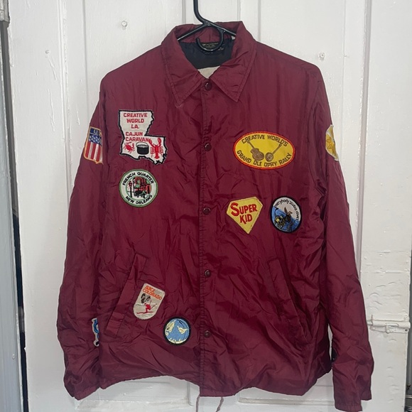Vintage coaches jacket with patch work - Picture 1 of 12